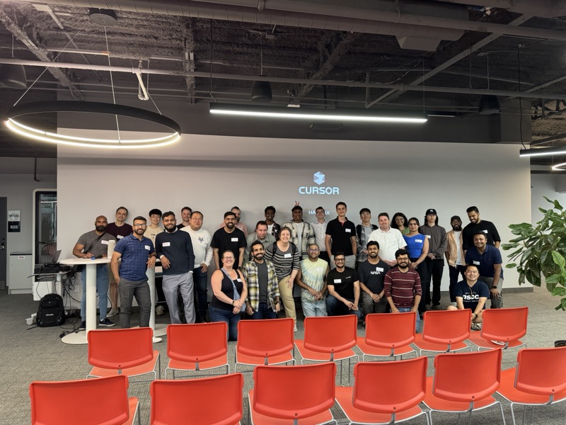 Group photo from the Cursor hackday